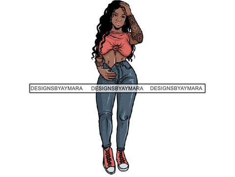 Tattoo Nubian Goddess PNG Files For Print Not For Cutting