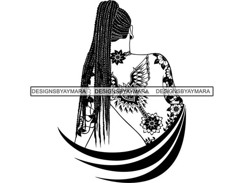 Tattoo Nubian Goddess SVG Files For Cutting