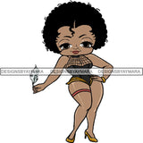 Afro Sexy Queen Betty SVG Cutting Files For Cricut and Silhouette