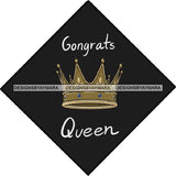 Graduation Achievement Hard Work Diploma Success Robe Cap Certificate College SVG Cutting Files