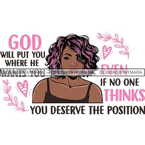 Afro Independent Successful Woman SVG Cutting Files For Silhouette Cricut and More