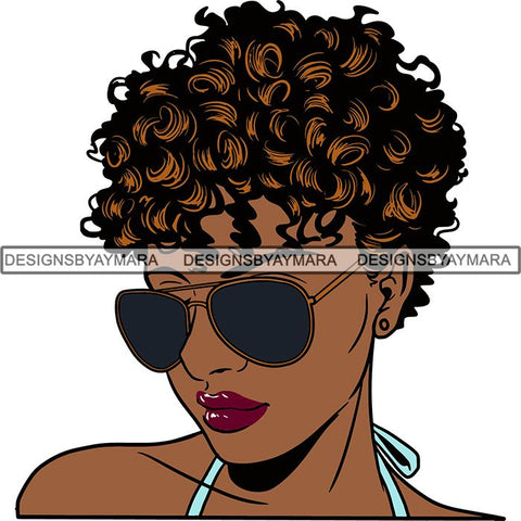 Afro Woman Nubian Melanin Popping Unique Design SVG Cutting Files For Silhouette Cricut and More