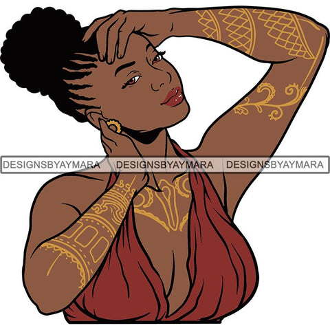 Afro Woman Goddess Diva Melanin Love Sensual .SVG Cut Files For Silhouette and Cricut and More!