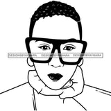 Afro Lady Black Goddess Melanin Turban Head-wrap Dark Latina Morena SVG Files For Cutting and More!