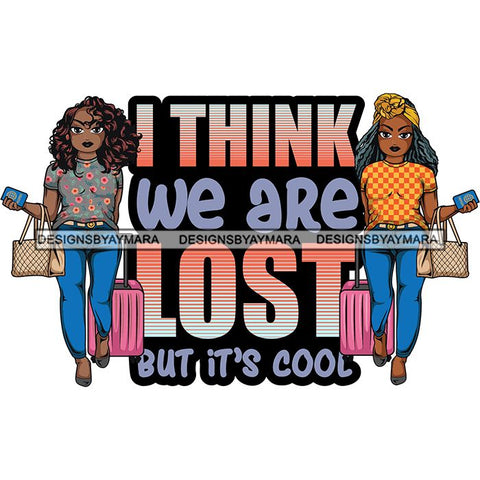 Afro Lola Trip Vacation Mode Friends Getaway .SVG Cutting Files For Silhouette and Cricut and More!