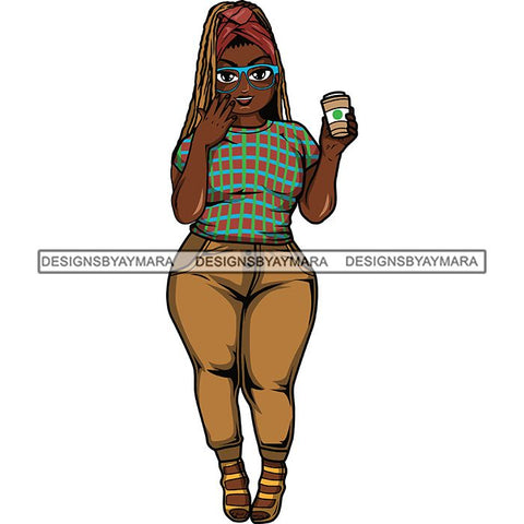 Lola Afro Beautiful Black Proud Woman Like Coffee .SVG Cutting Files For Silhouette and Cricut and More!