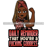 Afro Lola Strong Lady We can Do It Woman Power Flexing Arms Believe in Yourself Quotes .SVG Cutting Files For Silhouette and Cricut and More!