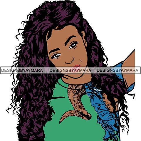 Afro Woman Goddess Diva Melanin Love Sensual .SVG Cut Files For Silhouette and Cricut and More!