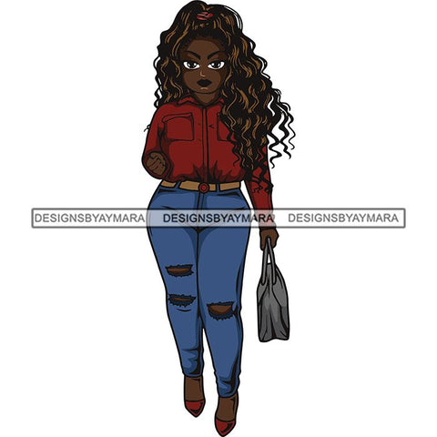 Lola Afro Beautiful Black Proud Woman .SVG Cutting Files For Silhouette and Cricut and More!