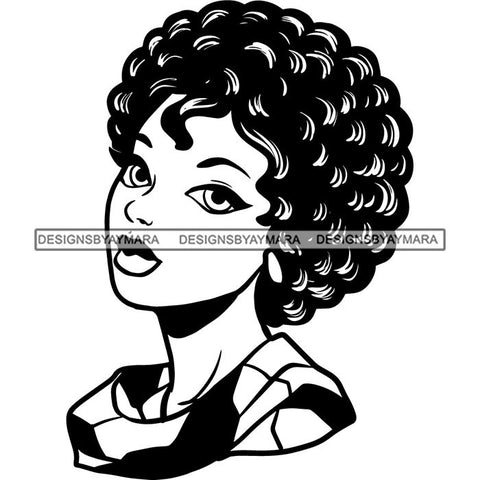Afro African American Lady Woman Classy Nubian SVG Cutting Files