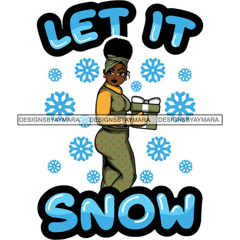 Afro Lola Winter Merry Christmas Santa Quotes .SVG Cutting Files For Silhouette and Cricut and More!