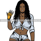 Afro Black Woman Halloween SVG Cutting Files For Silhouette Cricut and More