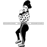 Afro Nubian Melanin Popping Kinky Hair Beautiful African American Woman SVG Cutting Files