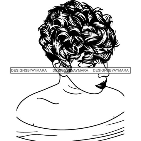 Afro Lady Black Goddess Melanin Dark Latina Morena SVG Files For Cutting and More!
