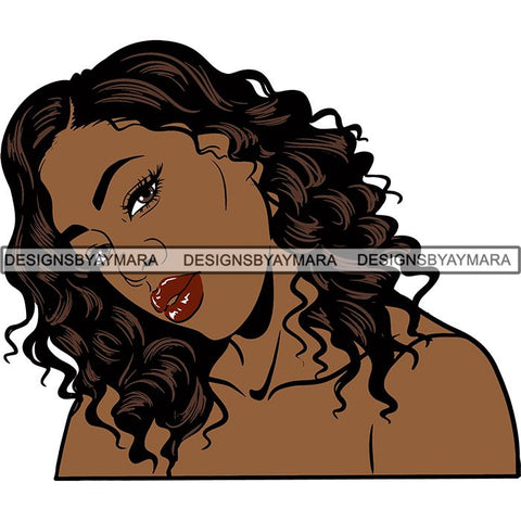 Afro Melanin Popping Dark Latina SVG Cutting Files For Silhouette Cricut and More