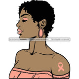 Strong Afro Woman SVG Cancer Survivor Cutting Files For Silhouette Cricut and More