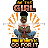 Afro Lola Reading Education Smart Woman Quotes .SVG Cutting Files For Silhouette Cricut and More!