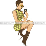 Afro Lady Queen Goddess Melanin Nubian .PNG Print Files Not For Cutting
