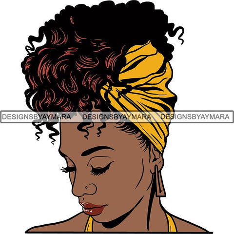 Afro Melanin Popping Nubian Queen SVG Cutting Files For Silhouette Cricut and More