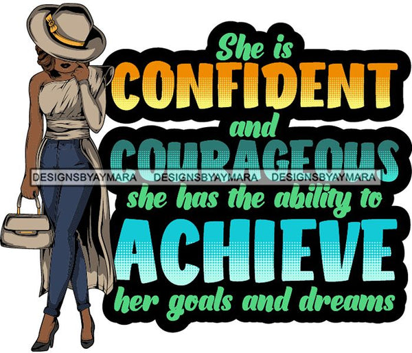 Afro Lola Flow Too Strong Life Quotes Elegant Woman Glamour Sexy Confident Lady .SVG Clipart Vector Cutting Files