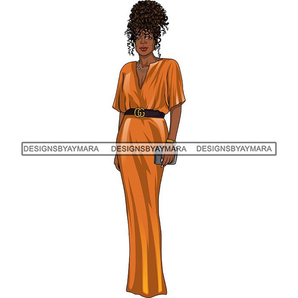 Bundle 6 Classy Afro Woman African American Goddess SVG PNG JPG Cutting Files