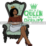 Afro Queen Goddess Melanin Nubian Glamour .PNG Print Files Not For Cutting