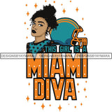 Miami Diva Football Team SVG Cutting Files For Silhouette Cricut and More