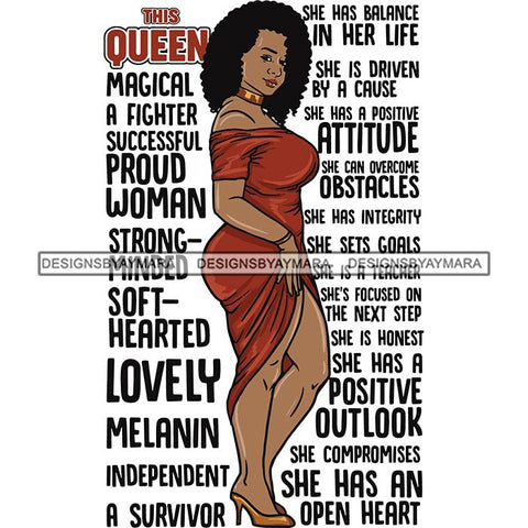 Afro Woman This Queen Quotes SVG Files For Cutting and More!
