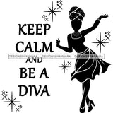 Afro Woman Goddess Hot Seller Design SVG Cutting Files