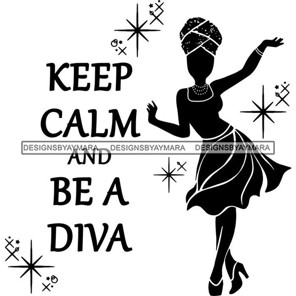 Afro Woman Goddess Hot Seller Design SVG Cutting Files