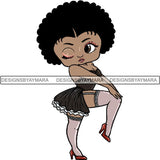 Afro Sexy Queen Betty SVG Cutting Files For Cricut and Silhouette