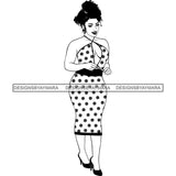 Afro Nubian Melanin Popping Kinky Hair Beautiful African American Woman SVG Cutting Files