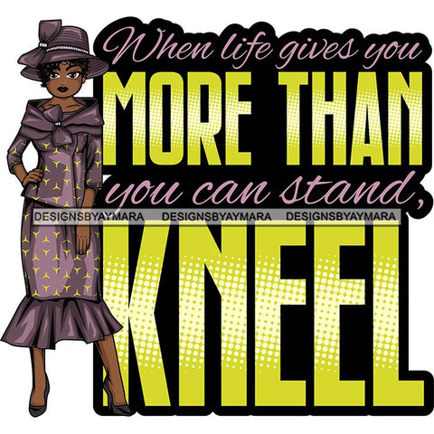 Afro Classy Lola Church Lady God Lord Quotes .SVG Clipart Vector Cutting Files For Circuit Silhouette Cricut and More!