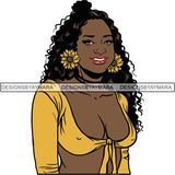 Afro Latina Woman SVG Cutting Files For Silhouette Cricut and More
