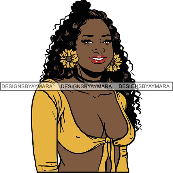 Afro Latina Woman SVG Cutting Files For Silhouette Cricut and More