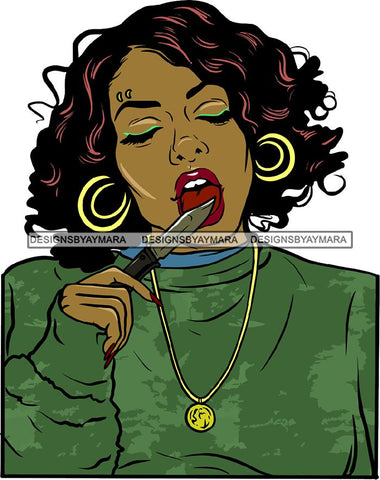 Ghetto Babe Street Girl Funky Girl Woman Face Urban Swag Hip Hop Girl .SVG Cutting Files For Silhouette Cricut and More!