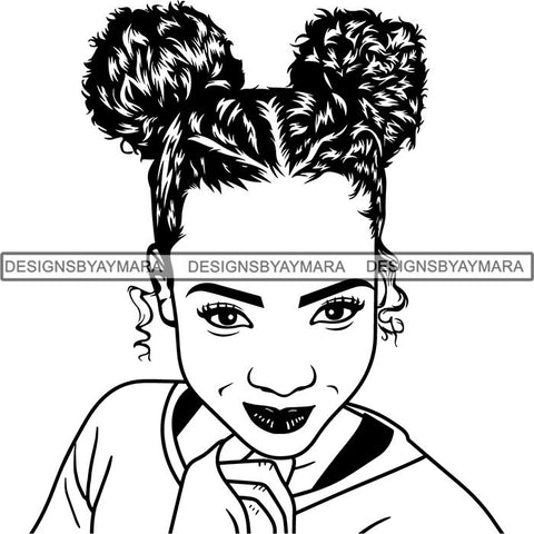 Afro Lady Black Goddess Melanin Dark Latina Morena SVG Files For Cutting and More!