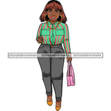 Afro Lola Classy Fashion Lady Glamour Businesswoman .SVG Cutting Files For Silhouette Cricut and More!