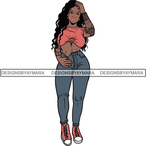 Afro Woman Goddess Diva Melanin Love Sensual .SVG Cut Files For Silhouette and Cricut and More!