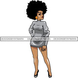 Afro Lola Boss Lady Quotes SVG Cutting Files For Silhouette Cricut and More