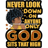Afro Woman God Lord Life Quotes SVG Cutting Files For Silhouette and Cricut and More!