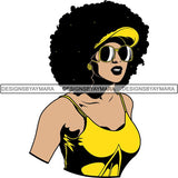 Afro Woman SVG Melanin Nubian Color Cutting Files
