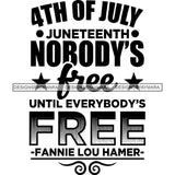 June 19 Juneteenth Emancipation Freedom Holiday African American History  SVG PNG JPG Vector Cutting Files