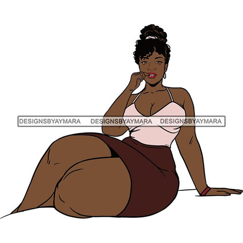 BBW Thick Thigh Woman Sassy Exotic Curvy Big Bone Goddess .SVG Cutting Files For Silhouette and Cricut and More!
