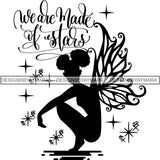 Afro Fairy Fantasy Magic SVG Cut Files For Silhouette and Cricut