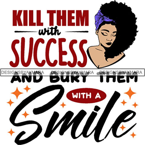 Afro Boss Lady Lord Life Quotes SVG Files For Cutting and More