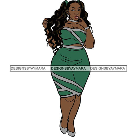 BBW Thick Thigh Woman Sassy Exotic Curvy Big Bone Goddess .SVG Cutting Files For Silhouette and Cricut and More!