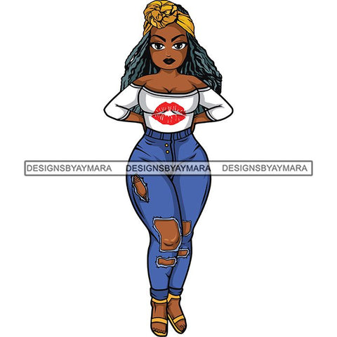 Afro Lola Sassy Exotic Curvy Thick Goddess .SVG Cutting Files For Silhouette and Cricut and More!