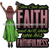 Afro Lola Praying Begging Asking God Lord Faith Strength Quotes .SVG Vector Clipart Cutting Files For Silhouette Cricut and More!