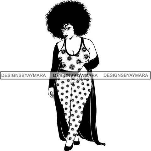 Afro Lola Boss Lady Quotes SVG Cutting Files For Silhouette Cricut and More